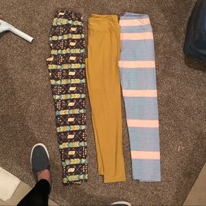 LuLaRoe OneSize Leggings, Size OS 3 Pairs Avail.